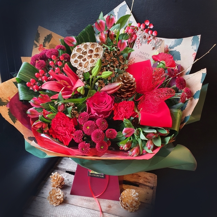 Christmas Bouquet Telford Free Delivery